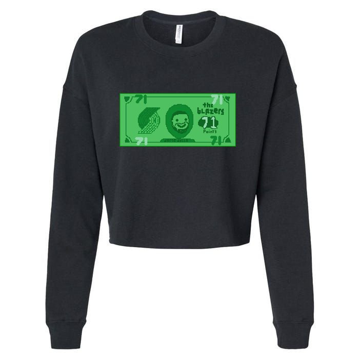 Dame Dolla Jame Dolla The Blazers 71 Points Cropped Pullover Crew