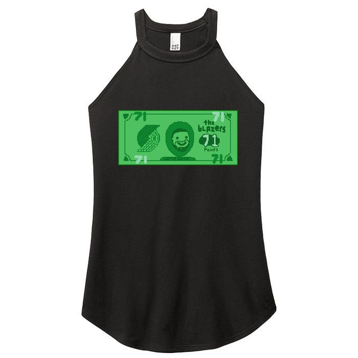 Dame Dolla Jame Dolla The Blazers 71 Points Women's Perfect Tri Rocker Tank