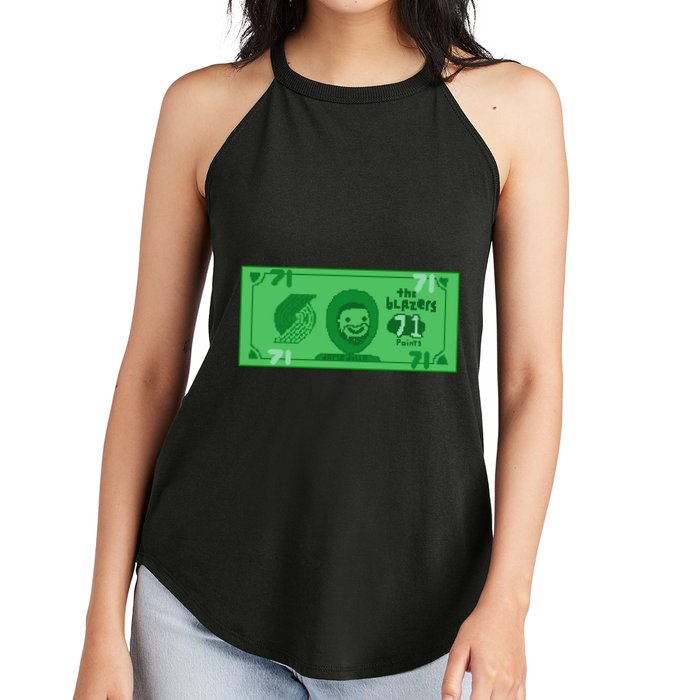 Dame Dolla Jame Dolla The Blazers 71 Points Women's Perfect Tri Rocker Tank