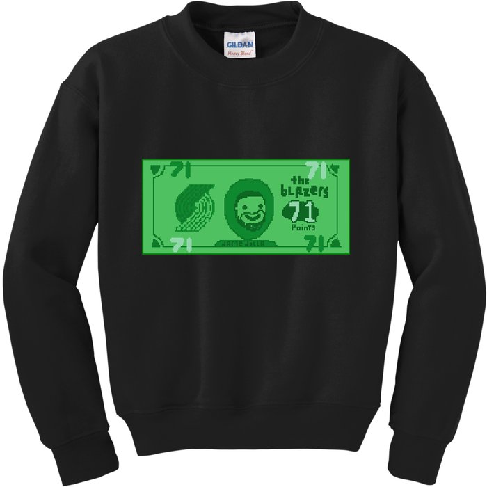 Dame Dolla Jame Dolla The Blazers 71 Points Kids Sweatshirt