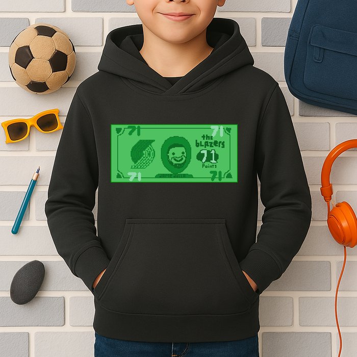Dame Dolla Jame Dolla The Blazers 71 Points Kids Hoodie