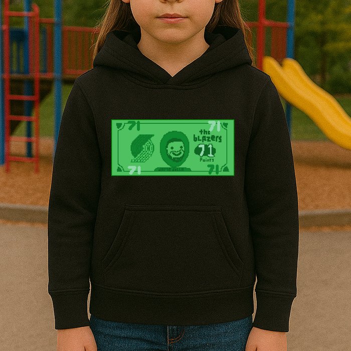 Dame Dolla Jame Dolla The Blazers 71 Points Kids Hoodie