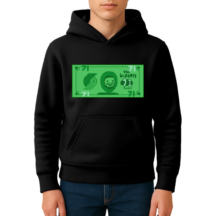 Dame Dolla Jame Dolla The Blazers 71 Points Kids Hoodie