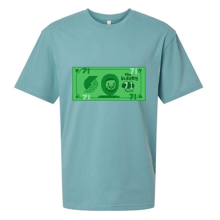 Dame Dolla Jame Dolla The Blazers 71 Points Sueded Cloud Jersey T-Shirt