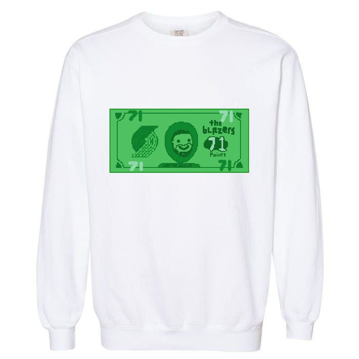 Dame Dolla Jame Dolla The Blazers 71 Points Garment-Dyed Sweatshirt