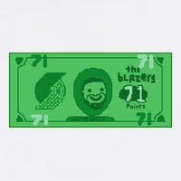Dame Dolla Jame Dolla The Blazers 71 Points Garment-Dyed Sweatshirt