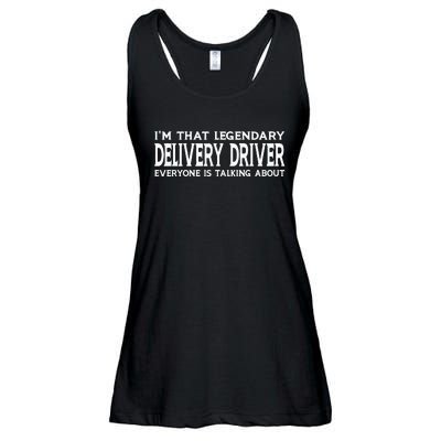 Delivery Driver Job Title Employee Funny Delivery Driver Ladies Essential Flowy Tank