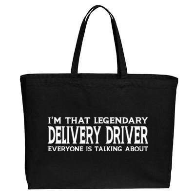 Delivery Driver Job Title Employee Funny Delivery Driver Cotton Canvas Jumbo Tote