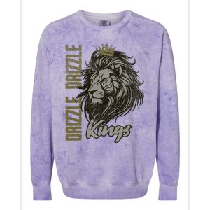 Drizzle Drizzle Kings We Up Soft Guy Era Colorblast Crewneck Sweatshirt