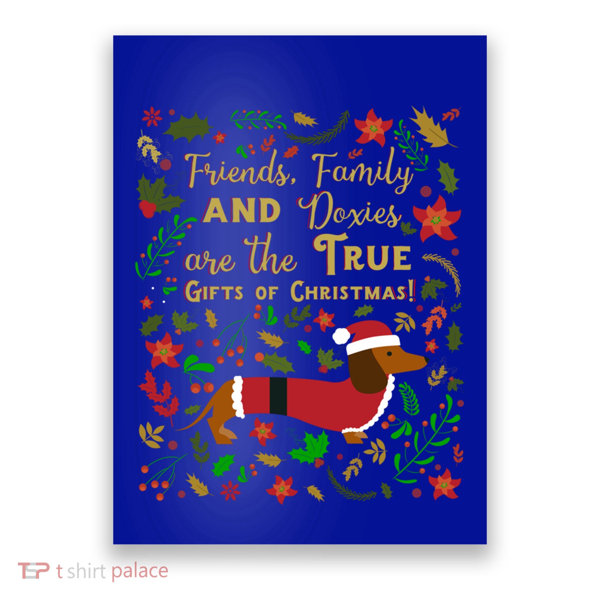 Dachshund Dog Lover Christmas Ugly Sweater Xmas Gift Poster