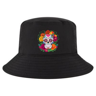 Dia De Los Muertos Costume Day Of The Dead Sugar Skull Cool Comfort Performance Bucket Hat