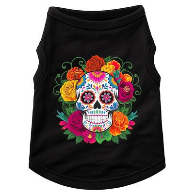 Dia De Los Muertos Costume Day Of The Dead Sugar Skull Doggie Tank