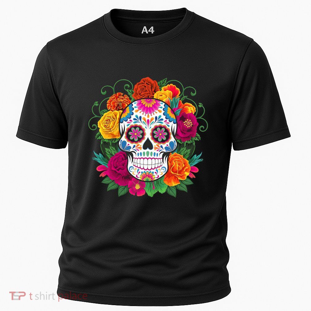 Dia De Los Muertos Costume Day Of The Dead Sugar Skull Performance Shirt