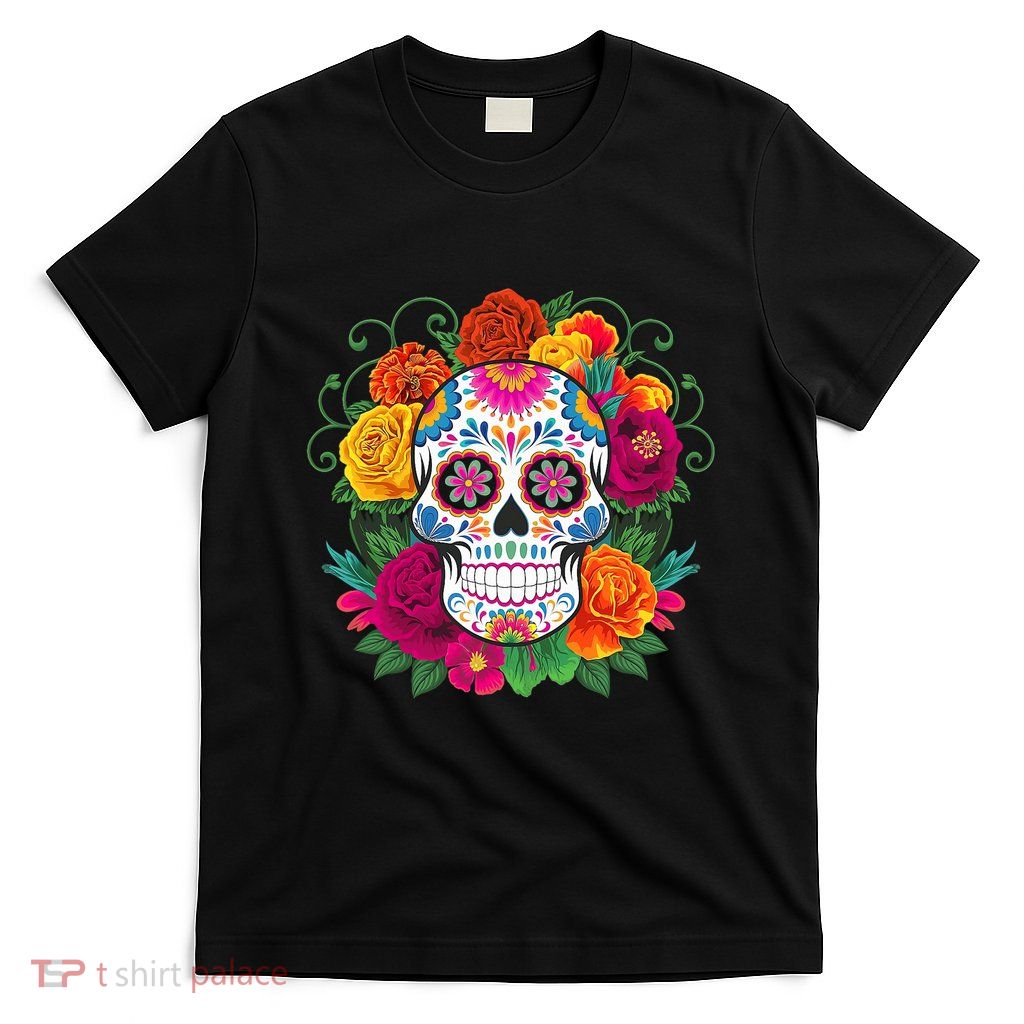 Dia De Los Muertos Costume Day Of The Dead Sugar Skull T-Shirt