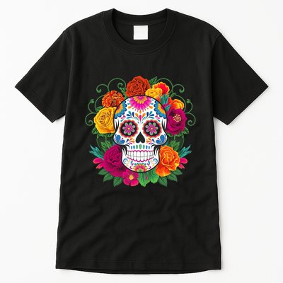 Dia De Los Muertos Costume Day Of The Dead Sugar Skull Tall T-Shirt