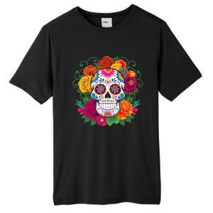 Dia De Los Muertos Costume Day Of The Dead Sugar Skull Tall Fusion ChromaSoft Performance T-Shirt