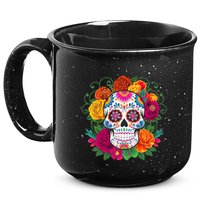 Dia De Los Muertos Costume Day Of The Dead Sugar Skull 15oz Campfire Ceramic Mug