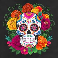 Dia De Los Muertos Costume Day Of The Dead Sugar Skull 15oz Campfire Ceramic Mug