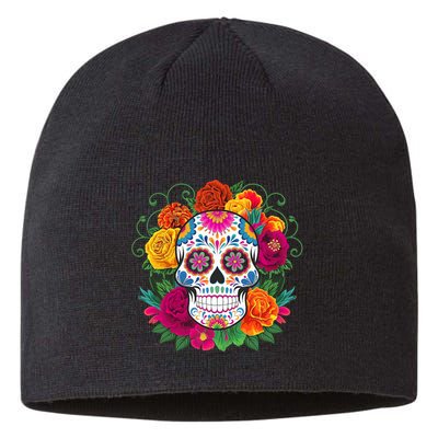 Dia De Los Muertos Costume Day Of The Dead Sugar Skull Sustainable Beanie