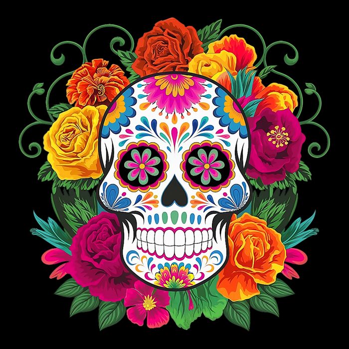Dia De Los Muertos Costume Day Of The Dead Sugar Skull 16 in Basic Backpack