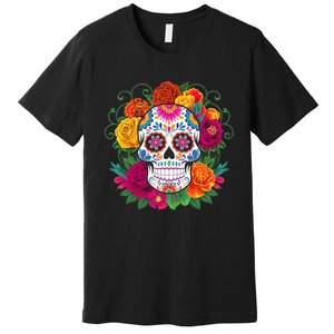 Dia De Los Muertos Costume Day Of The Dead Sugar Skull Premium T-Shirt