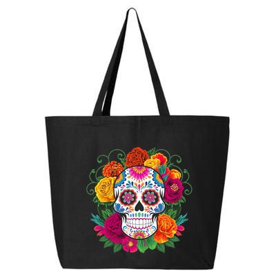 Dia De Los Muertos Costume Day Of The Dead Sugar Skull 25L Jumbo Tote