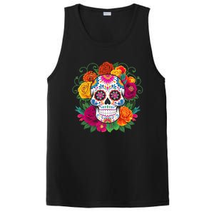 Dia De Los Muertos Costume Day Of The Dead Sugar Skull PosiCharge Competitor Tank