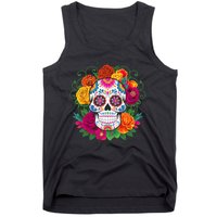 Dia De Los Muertos Costume Day Of The Dead Sugar Skull Tank Top