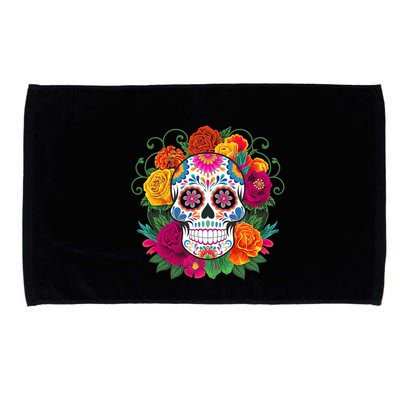 Dia De Los Muertos Costume Day Of The Dead Sugar Skull Microfiber Hand Towel