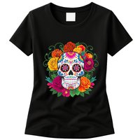 Dia De Los Muertos Costume Day Of The Dead Sugar Skull Womens T-Shirt
