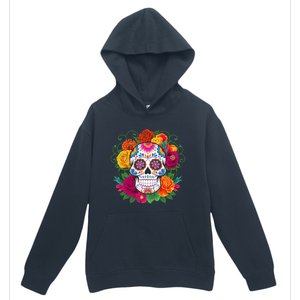 Dia De Los Muertos Costume Day Of The Dead Sugar Skull Urban Pullover Hoodie