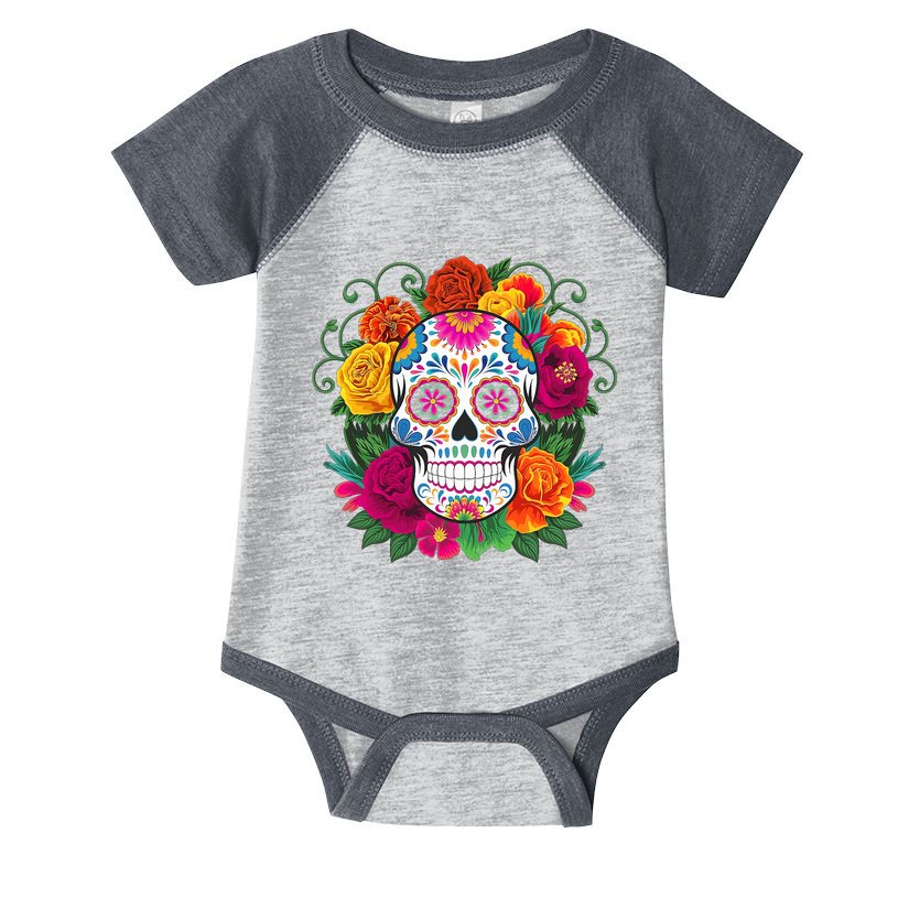 Dia De Los Muertos Costume Day Of The Dead Sugar Skull Infant Baby Jersey Bodysuit