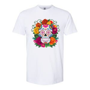 Dia De Los Muertos Costume Day Of The Dead Sugar Skull Softstyle CVC T-Shirt