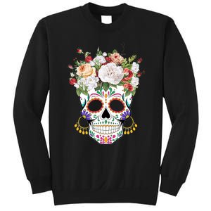 Dia De Los Muertos Day Of Dead Sugar Skull Costume Halloween Sweatshirt