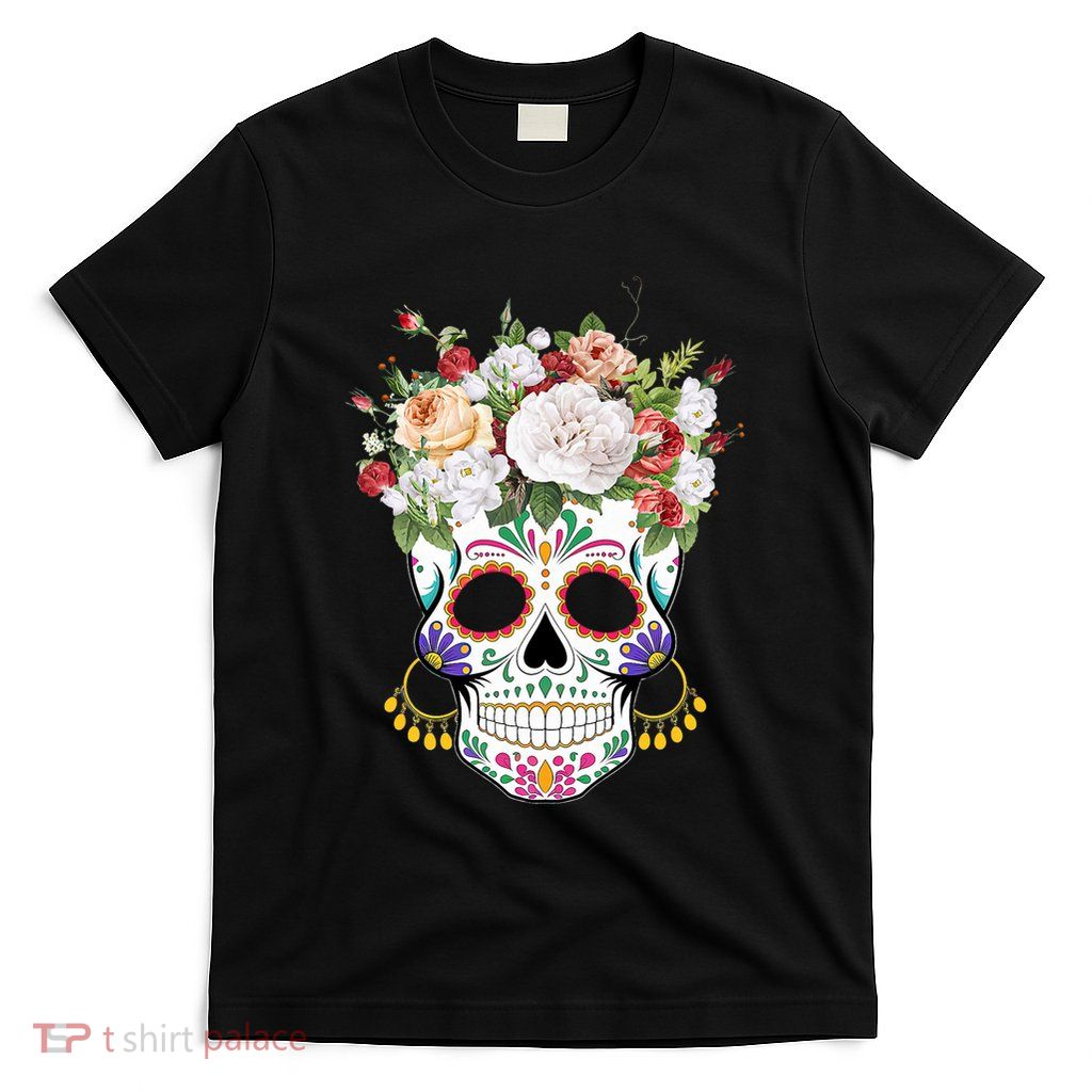 Dia De Los Muertos Day Of Dead Sugar Skull Costume Halloween T-Shirt