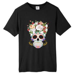 Dia De Los Muertos Day Of Dead Sugar Skull Costume Halloween Tall Fusion ChromaSoft Performance T-Shirt