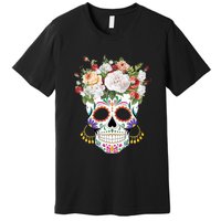 Dia De Los Muertos Day Of Dead Sugar Skull Costume Halloween Premium T-Shirt