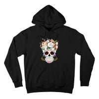 Dia De Los Muertos Day Of Dead Sugar Skull Costume Halloween Tall Hoodie