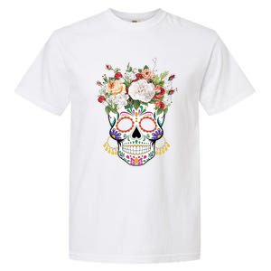 Dia De Los Muertos Day Of Dead Sugar Skull Costume Halloween Garment-Dyed Heavyweight T-Shirt