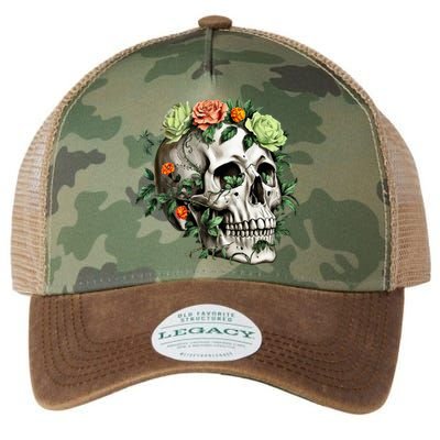 Dia De Los Muertos Costume Day Of The Dead Sugar Skull Legacy Tie Dye Trucker Hat