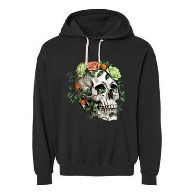 Dia De Los Muertos Costume Day Of The Dead Sugar Skull Garment-Dyed Fleece Hoodie