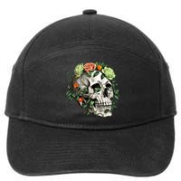 Dia De Los Muertos Costume Day Of The Dead Sugar Skull 7-Panel Snapback Hat