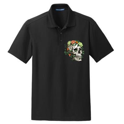 Dia De Los Muertos Costume Day Of The Dead Sugar Skull Dry Zone Grid Polo