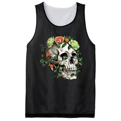 Dia De Los Muertos Costume Day Of The Dead Sugar Skull Mesh Reversible Basketball Jersey Tank