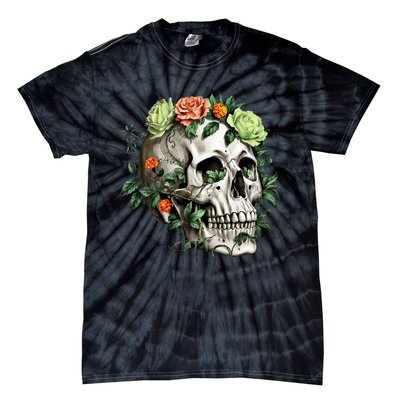 Dia De Los Muertos Costume Day Of The Dead Sugar Skull Tie-Dye T-Shirt