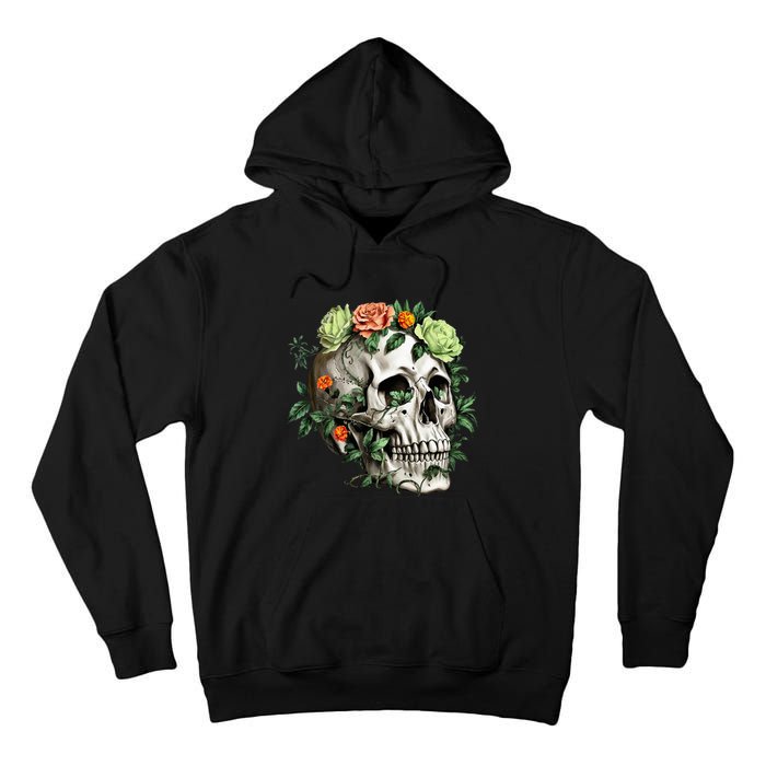 Dia De Los Muertos Costume Day Of The Dead Sugar Skull Tall Hoodie