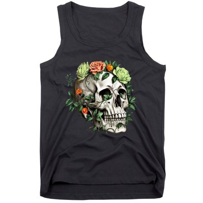 Dia De Los Muertos Costume Day Of The Dead Sugar Skull Tank Top