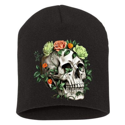 Dia De Los Muertos Costume Day Of The Dead Sugar Skull Short Acrylic Beanie