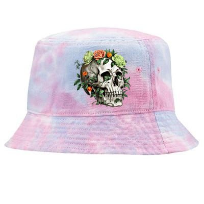 Dia De Los Muertos Costume Day Of The Dead Sugar Skull Tie-Dyed Bucket Hat