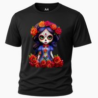Dia De Los Muertos La Catrina Day Of The Dead Cooling Performance Crew T-Shirt